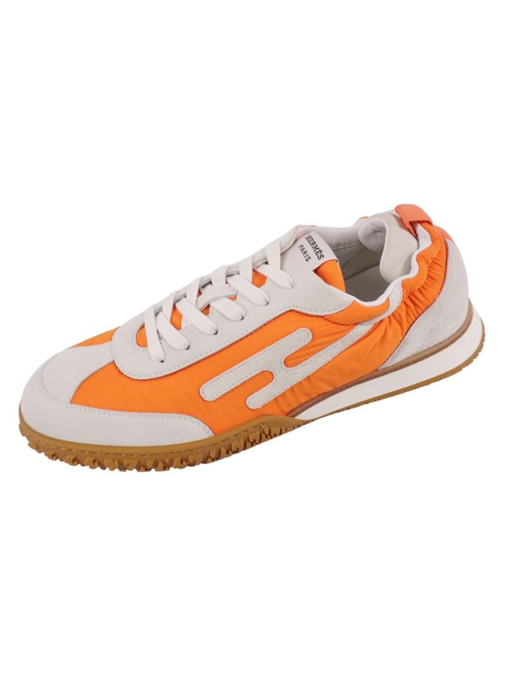 Hermes Sneakers Jet Shoes Suede Orange